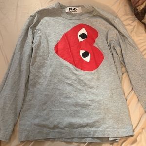 AUTHENTIC Comme Des Garcons Grey T-Shirt  *Fits Like A Small”